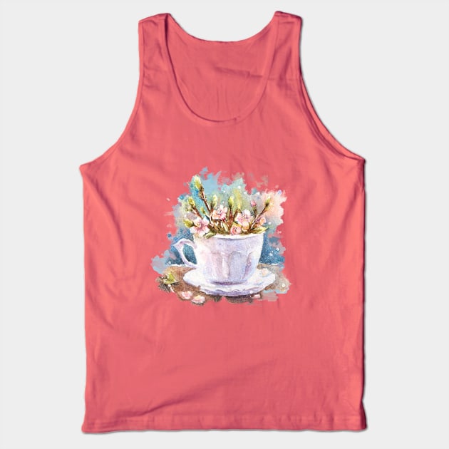 A cup of Blossom Tank Top by juliavector